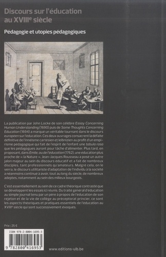 Discours sur l'éducation au XVIIIe siècle. Pédagogie et utopies pédagogiques