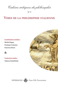 Bruno Cany - Cahiers critiques de philosophie N° 9 : .