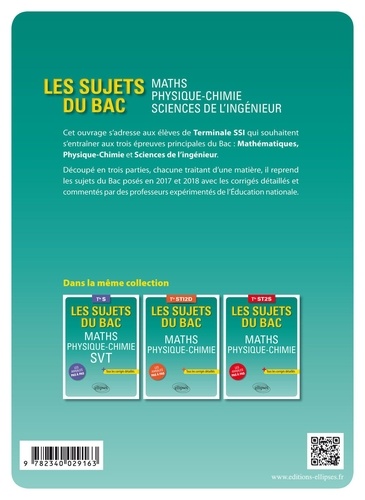 Maths physique-chimie sciences de l'ingénieur Tle S-SI