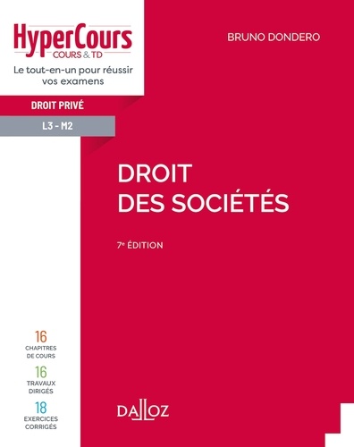 Droit des sociétés - 7e ed. 7e édition