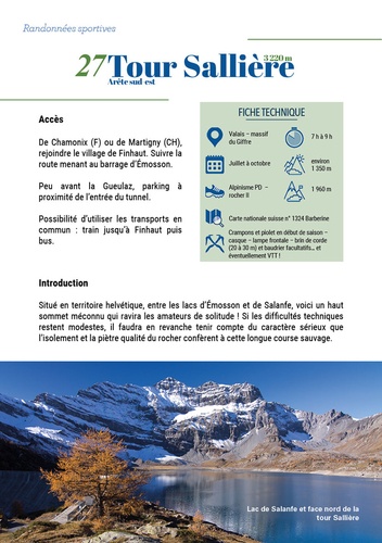 Sommets autour du Mont-Blanc. De la randonnée sportive à l'alpinisme - 30 itinéraires d'exception
