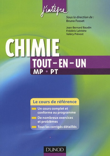 Bruno Fosset - Chimie tout-en-un MP-PT.