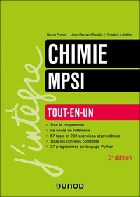 Bruno Fosset et Jean-Bernard Baudin - Chimie tout-en-un MPSI.
