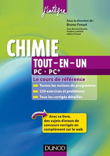 Bruno Fosset - Chimie tout-en-un PC-PC*.