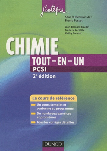 Bruno Fosset - Chimie - Tout-en-un PCSI.