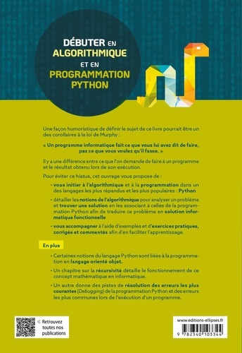 Débuter en algorithmique et en programmation Python