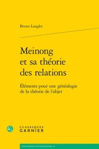 Meinong et sa théorie des relations