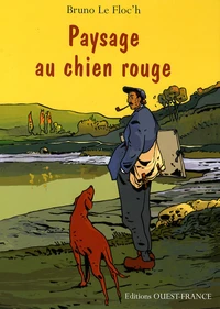Paysage au chien rouge