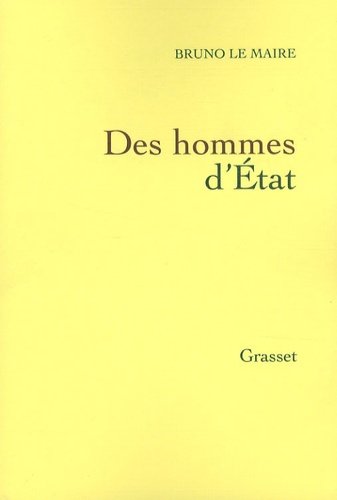 Des hommes d'Etat - Occasion