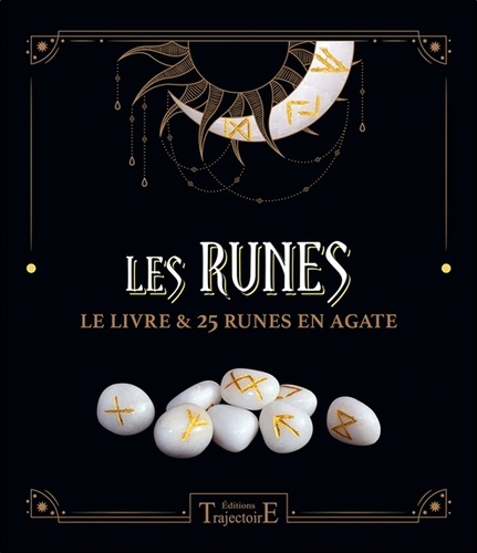 Les Runes. Le livre & 25 runes en agate