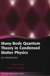 Many-body Quantum Theory in Condensed Matter Physics