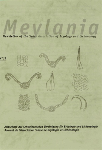 Jan Kucera - Meylania N° 19, Septembre 200 : Illustrierter Bestimmungsschlüssel zu den mitteleuropäischen Arten der Gattung Didymodon.