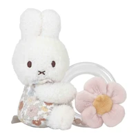Hochet miffy avec anneau - vintage flowers