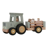 Tracteur avec remorque en bois fsc - little farm