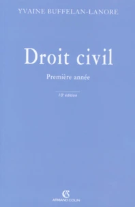 Droit Civil Premiere Annee. 10eme Edition