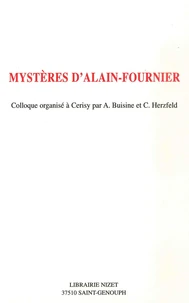 Mystères d'Alain-Fournier