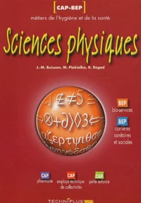 Sciences physiques CAP-BEP Métiers de l'hygiène et de la santé
