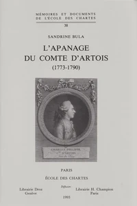 L'apanage du comte d'Artois (1773-1790)