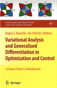 Variational Analysis and Generalized Differentiation in Optimization and Control