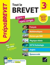 Prépabrevet - Tout le brevet 2026 - 3e (toutes les matières)