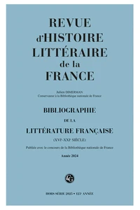 Bibliographie de la littérature française