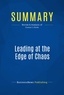  BusinessNews Publishing - Leading at the Edge of Chaos - Review and Analysis of Conner's Book.