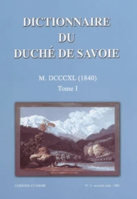 Dictionnaire du Duché de Savoie
