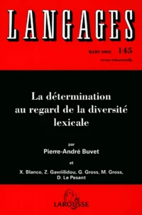 Langages N° 145 Mars 2002 : La détermination au regard de la diversité lexicale