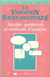 C Tousignant - Variation sociolinguistique. modele quebecois et methode.