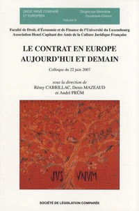 Le contrat en Europe aujourd'hui et demain