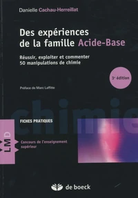Des expériences de la famille acide-base