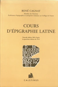 Cours d'épigraphie latine