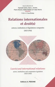 Relations internationales et droit(s) : acteurs, institutions et législations comparées (1815-1914)