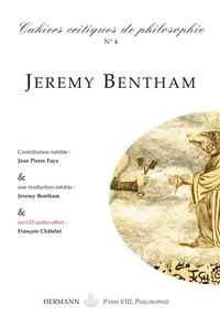 Bruno Cany - Cahiers critiques de philosophie n° 4 - Jeremy Bentham, la logique du pouvoir.
