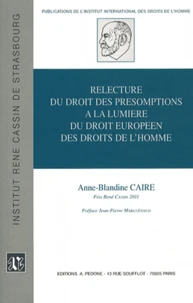 Relecture du droit des présomptions à la lumière du droit européen des droits de l'homme