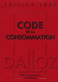 Code De La Consommation. 5eme Edition 2000