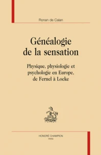 Généalogie de la sensation
