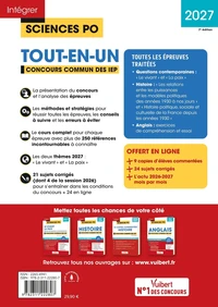 Sciences Po - Concours commun des IEP 2027 - Tout-en-un