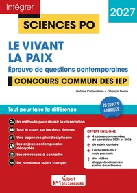 Sciences Po - Questions contemporaines - Thème 2026 + Thème 2027 - Concours commun des IEP 2027