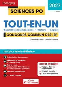 Sciences Po Tout-en-un Concours commun des IEP