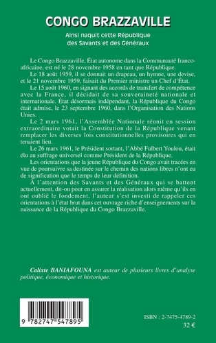 Congo-Brazzaville - Ainsi naquit cette République des Savants et des Généraux. Congo Démocratie volume 5