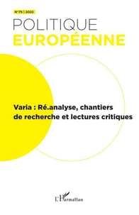 Varia : Ré.analyse, chantiers de recherche et lectures critiques