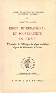 Droit international et souveraineté en URSS