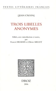 Trois libellés anonymes