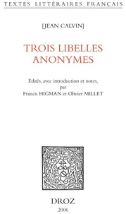 Trois libellés anonymes