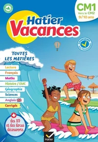 Cahier de vacances 2026 - Hatier vacances - Du CM1 vers le CM2 9/10 ans