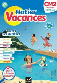 Cahier de vacances 2026 - Hatier vacances - Du CM2 vers la 6e 10/ 11 ans
