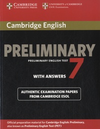  Cambridge University Press - Cambridge English Preliminary 7 - Preliminary English Test with Answers.