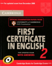  Cambridge University Press - Cambridge First Certificate in English 2 - Official Examination Papers from University of Cambridge ESOL Examinations.