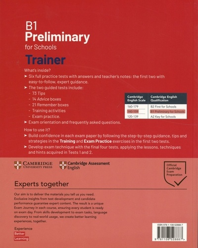 Preliminary for Schools Trainer 1 B1. Exam Six Practice Tests with Answers and Teacher's Notes 2nd edition